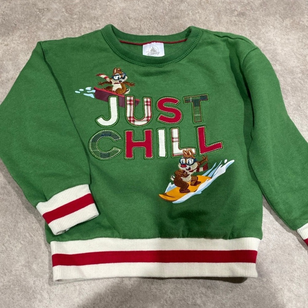 Disney Green Chip and Dale sweatshirt